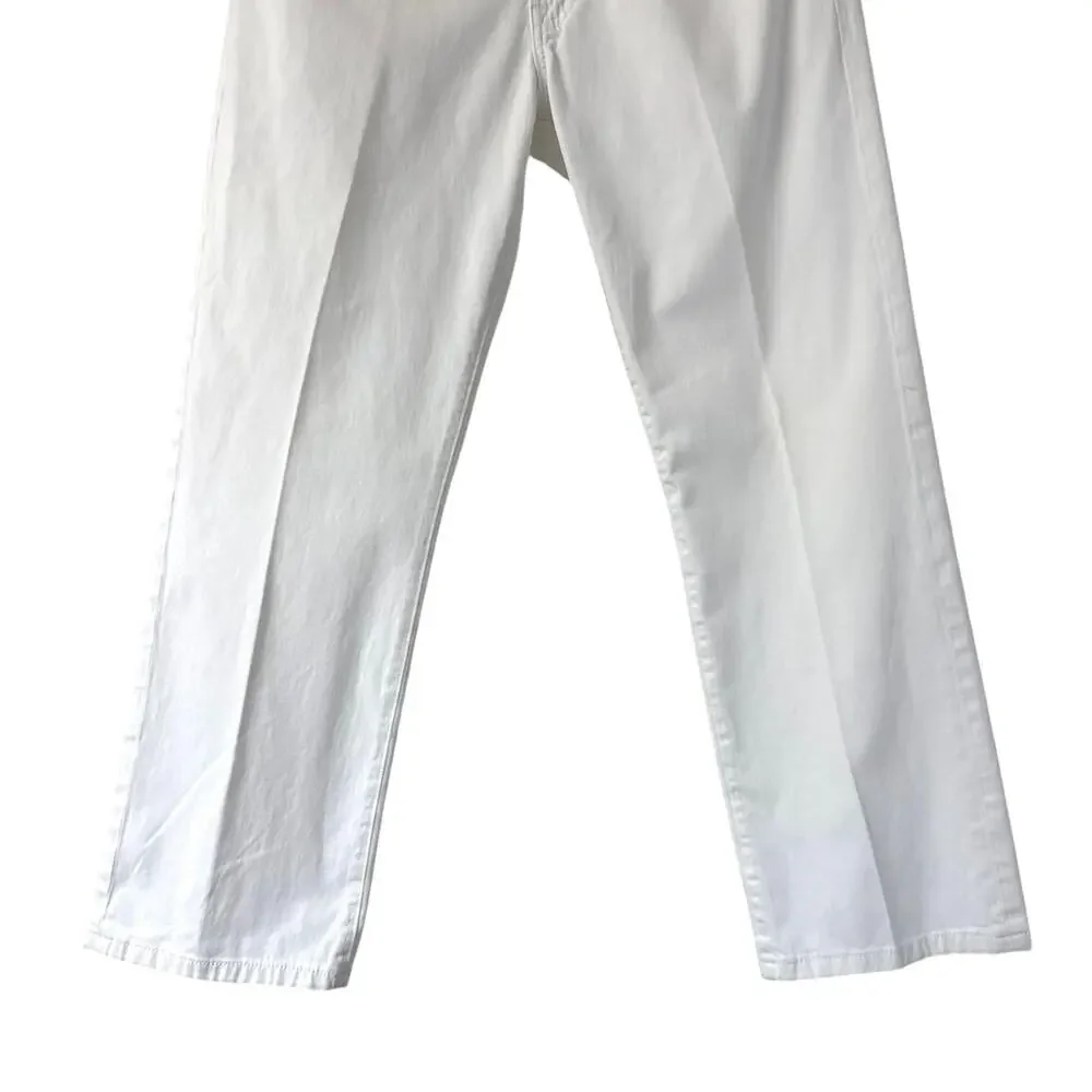 AG Adriano Goldschmied Men’s The Protégé Straight Leg White Jeans Sz 31x34  EUC